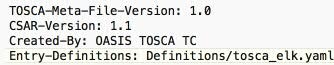 TOSCA Meta file